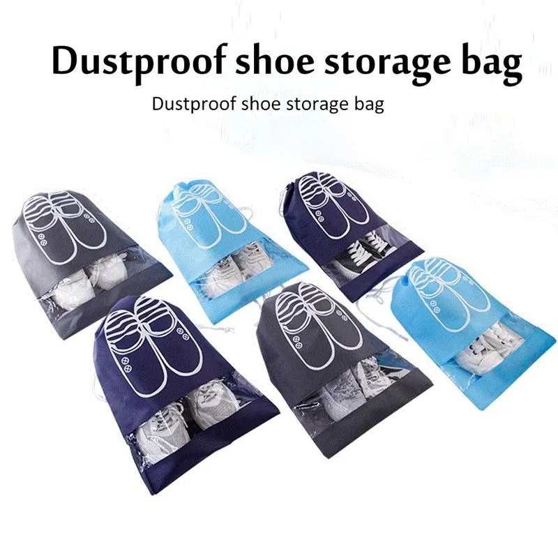 10pcs Waterproof Travel Portable Shoes Storage Bag Pouch
