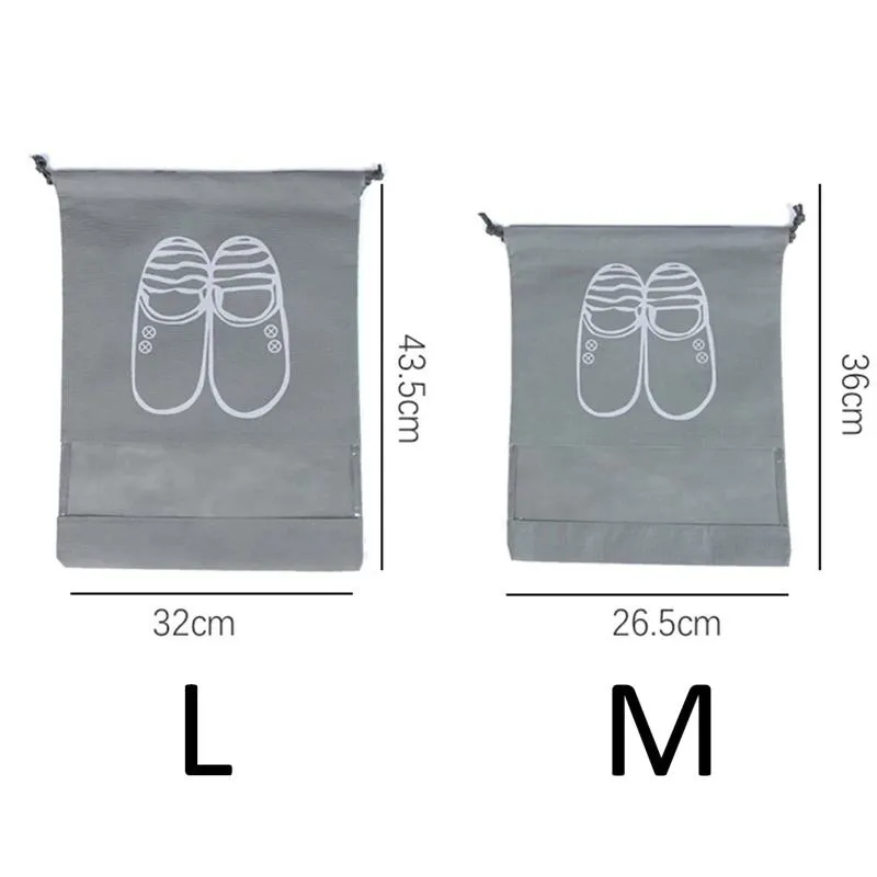 10pcs Waterproof Travel Portable Shoes Storage Bag Pouch
