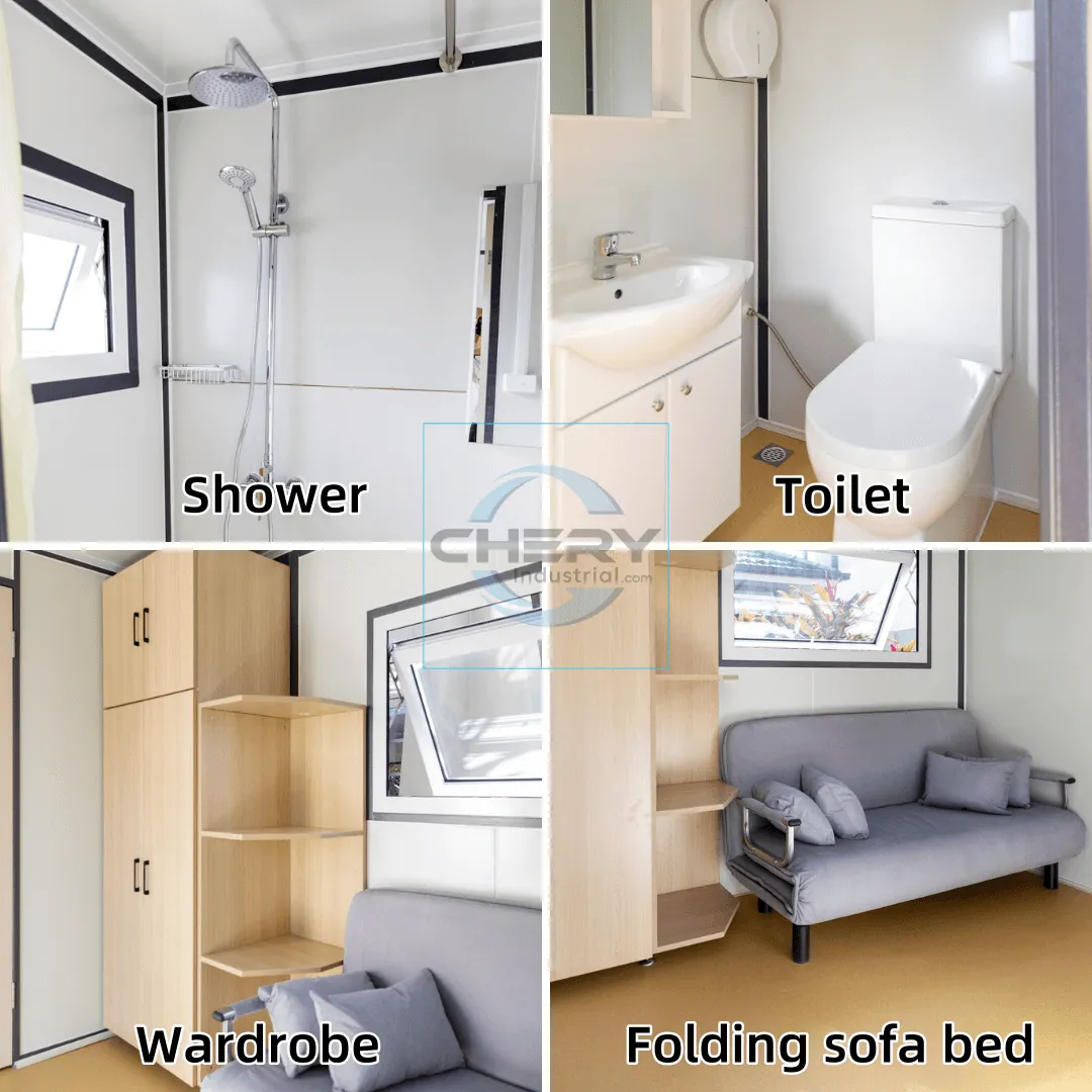 13x7 ft Portable Office with Bedroom and Bathroom