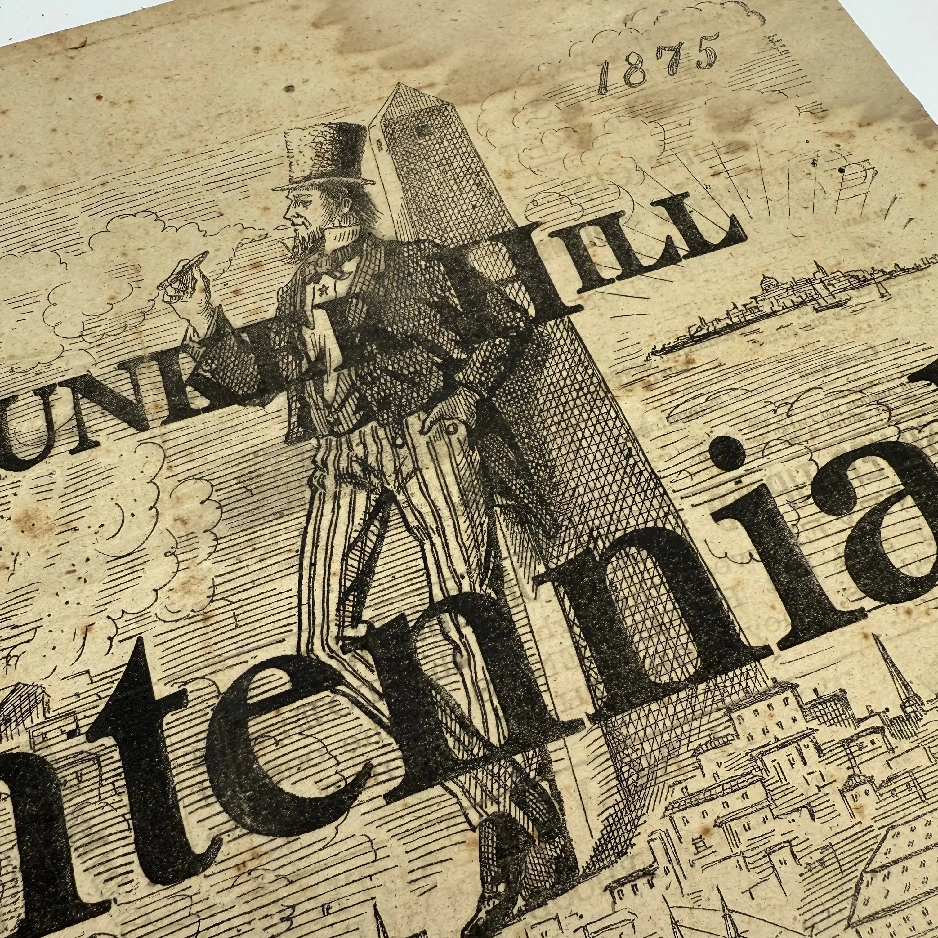 1875 "Bunker Hill Centennial" Commemorative Newspaper