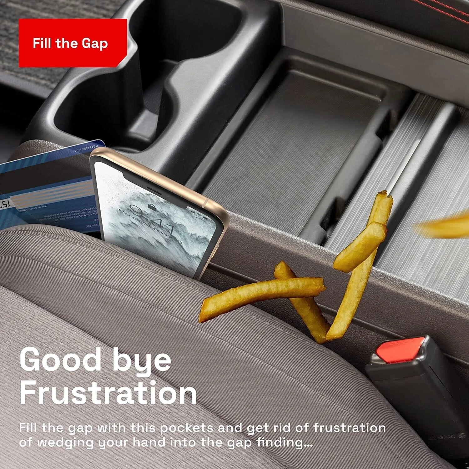 2-Pack: Gap Filler Car Seat Organizer