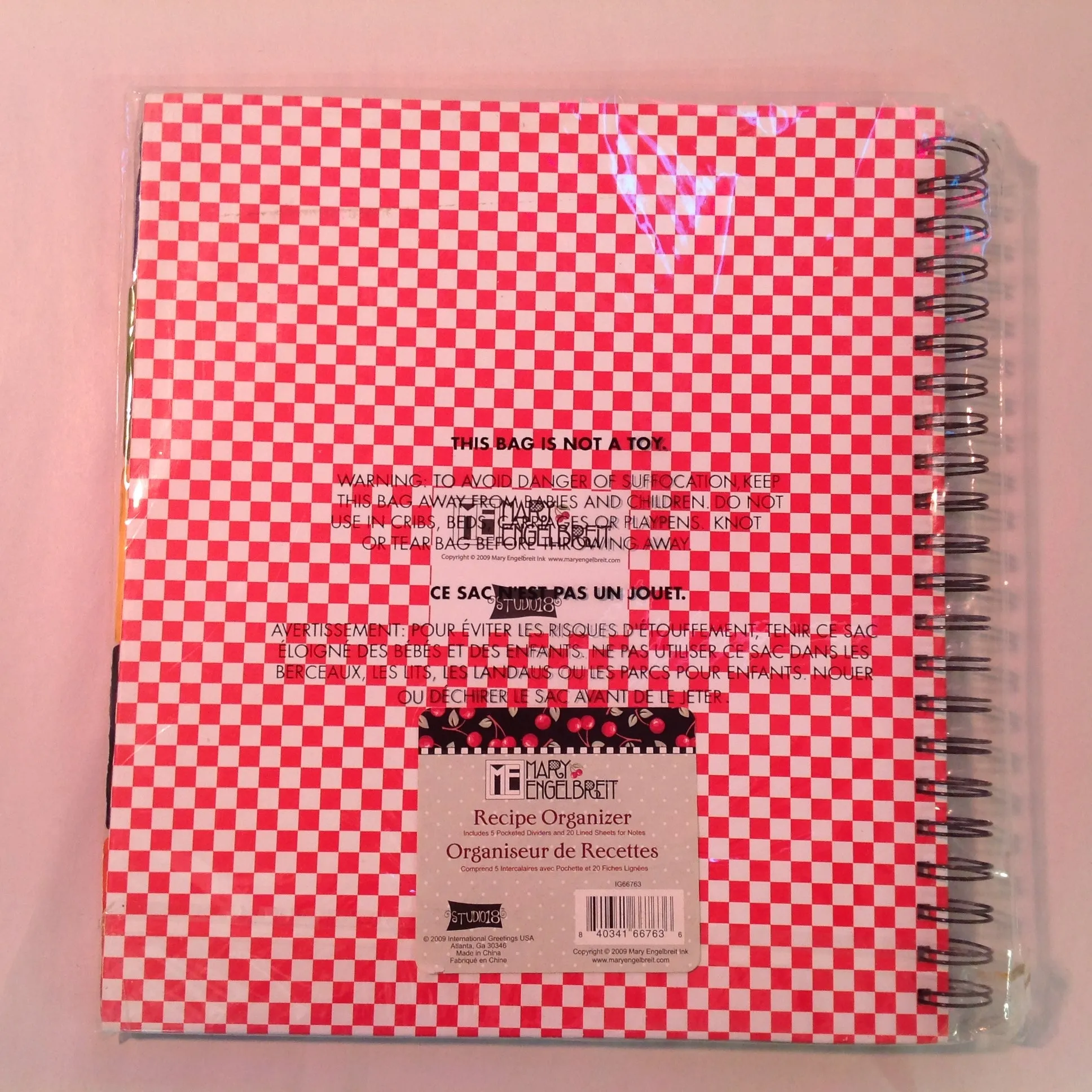 2009 NOS Mary Engelbreit Studio 180 The Queen of the Kitchen Recipe Organizer Sealed