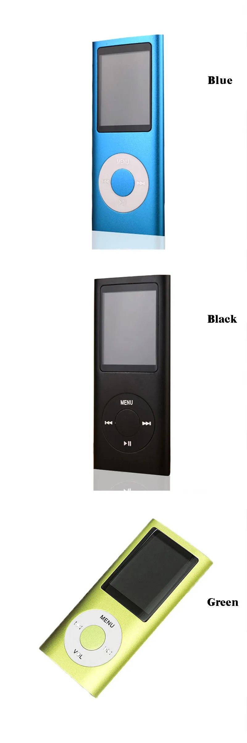 32GB New 6 Colors FM Video 4TH Gen MP3 MP4 Player  Music Player 1.8' reproductor mp4