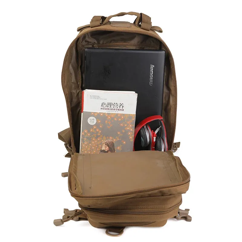 35L Tactical Backpack, Molle Assault Rucksack for Travel, Hiking, Camping - 1000D Nylon
