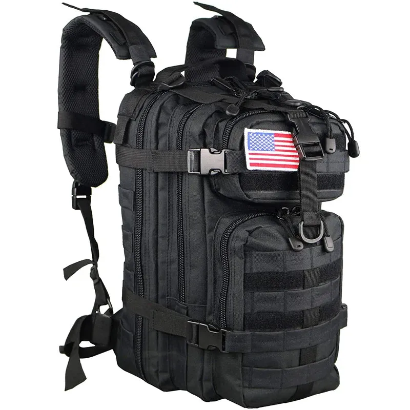 35L Tactical Backpack, Molle Assault Rucksack for Travel, Hiking, Camping - 1000D Nylon