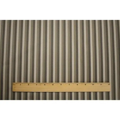 4 YD PC-Taupe/Gray/Multi Wool Blend Stripe Woven Decorating Fabric