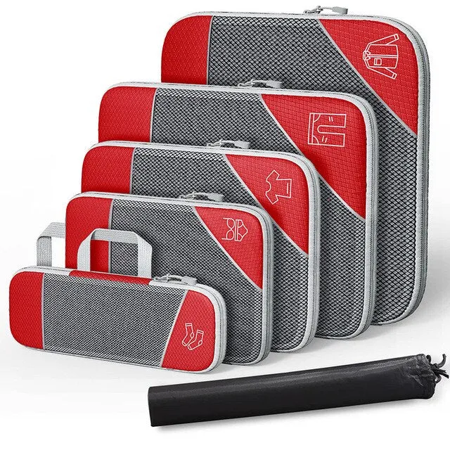 6 Piece Packing Cube Set