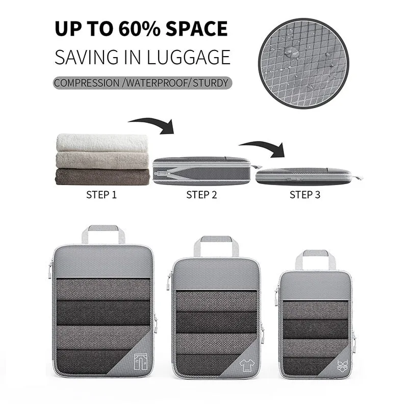 6 Piece Packing Cube Set