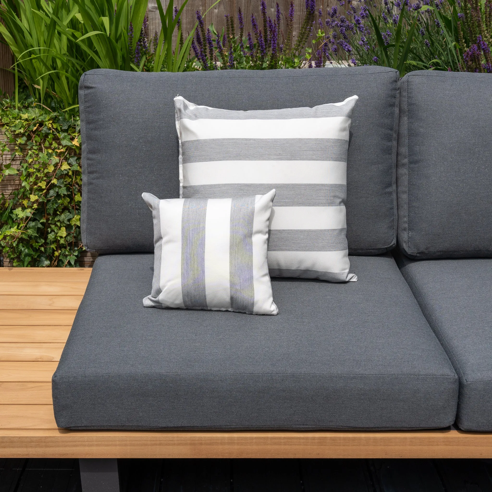 Agora Lines Piedra Small Scatter Cushion - 25m x 25cm