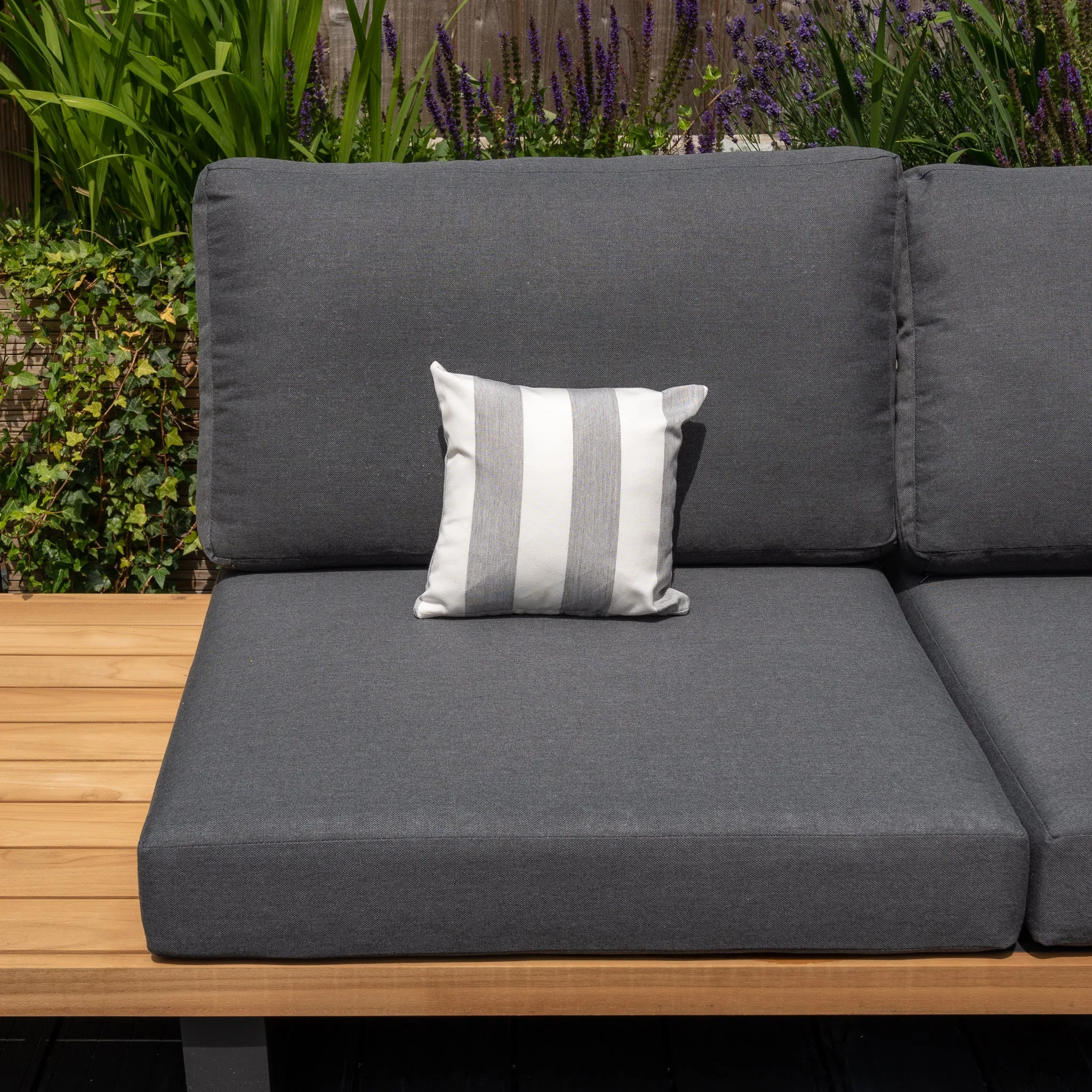 Agora Lines Piedra Small Scatter Cushion - 25m x 25cm