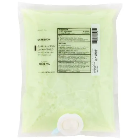 Antimicrobial Soap Lotion 1,000 mL Dispenser Refill Bag Herbal Scent - McKesson Brand Mfr# 53-28086-1000