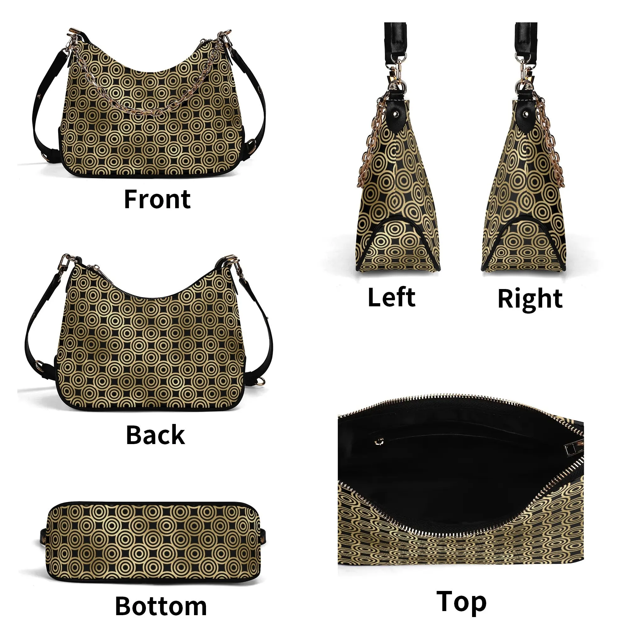 Art Deco Dreams II - Cross-body Bag w/Chain