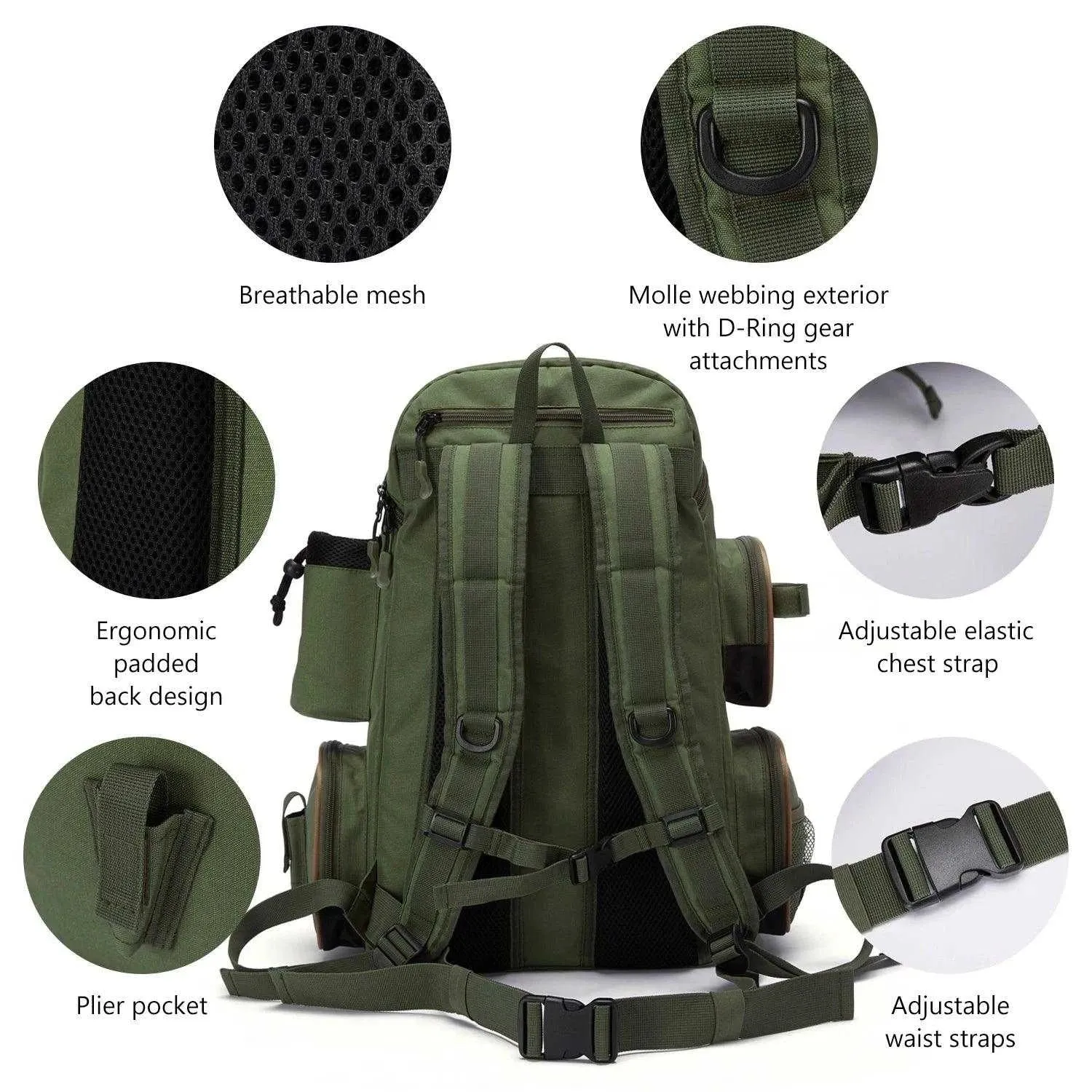 BassDash BD-01 Tactical Tackle Backpack
