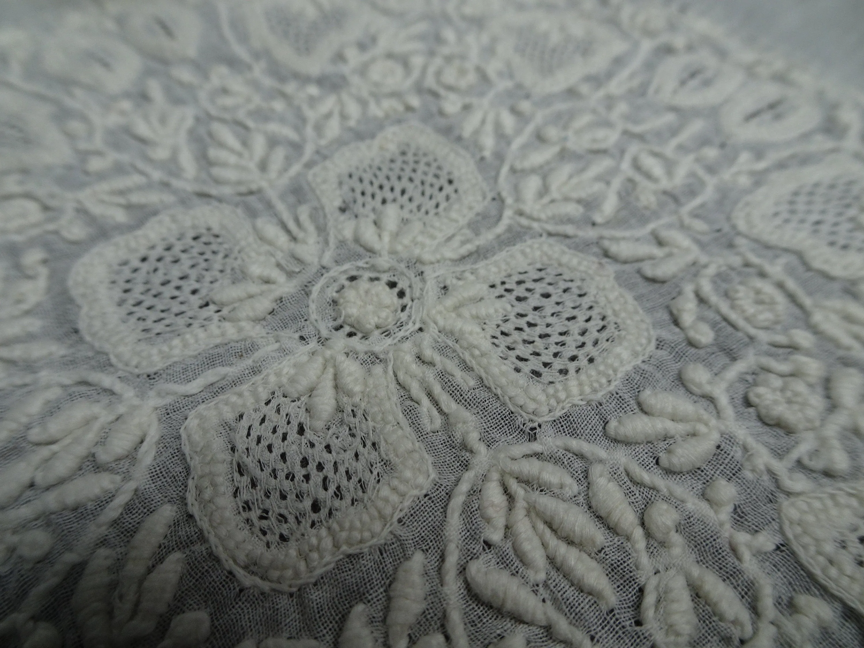 BEAUTIFUL Antique 19th Century Ayrshire Embroidery Work For Baby Bonnet Cap,Museum Quality,Perfect To Frame,Collectible Embroideries Linens