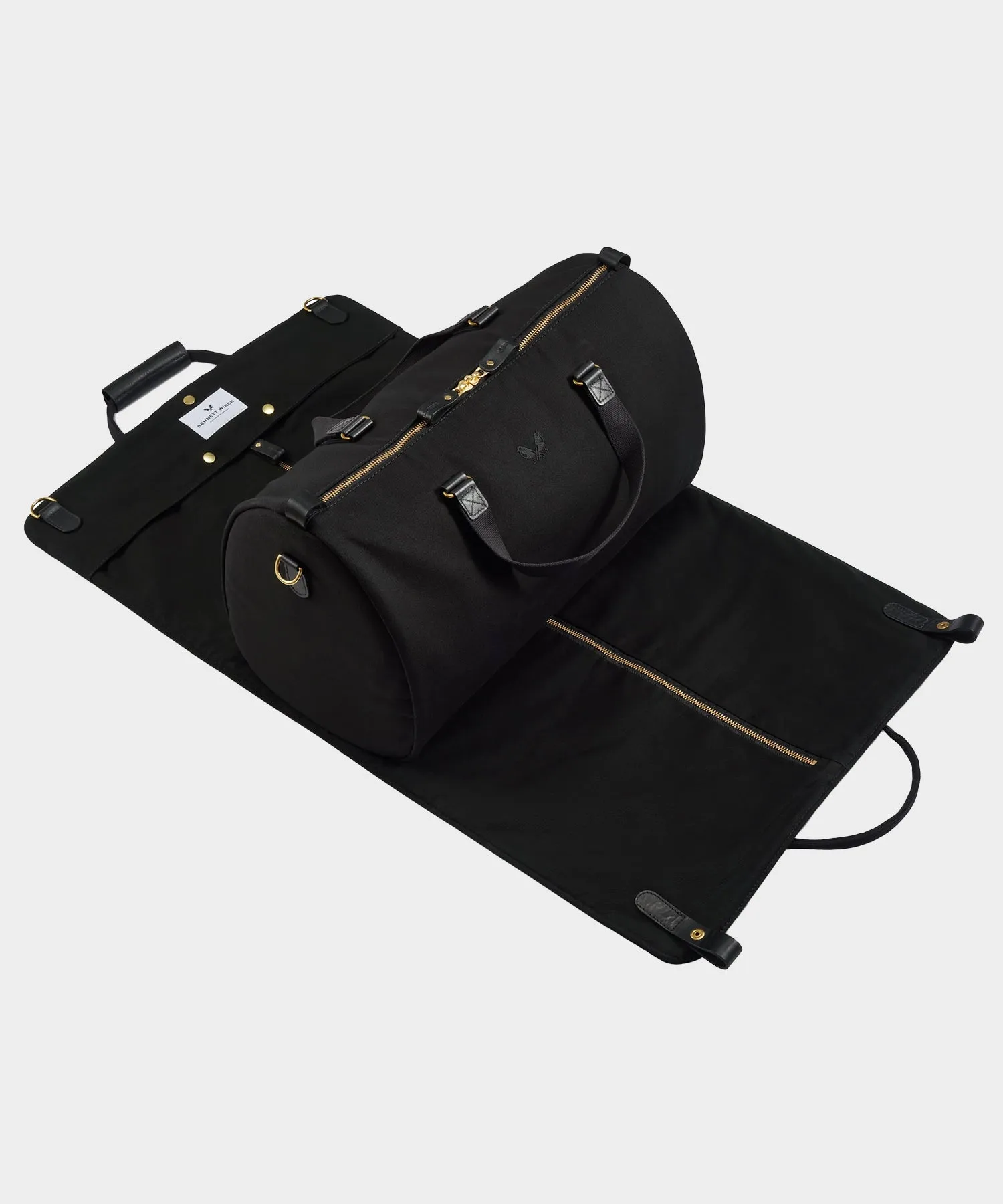 Bennett Winch Canvas Suit Carrier Holdall in Black