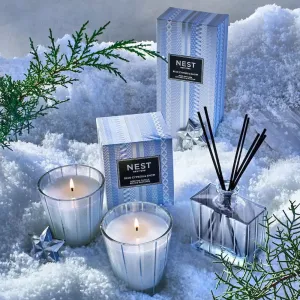 Blue Cypress & Snow Candle