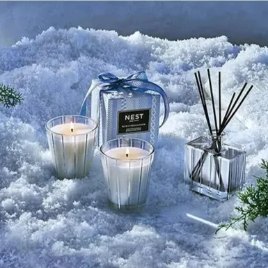 Blue Cypress & Snow Candle