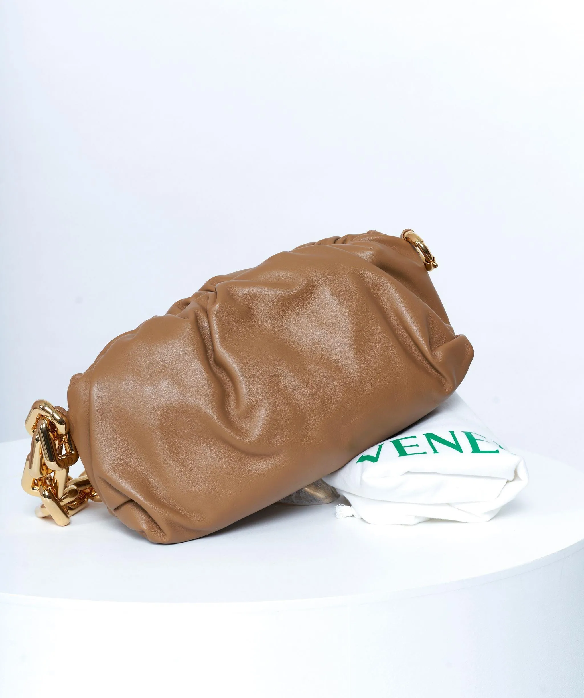 Bottega Veneta Chain Leather Pouch Bag GHW