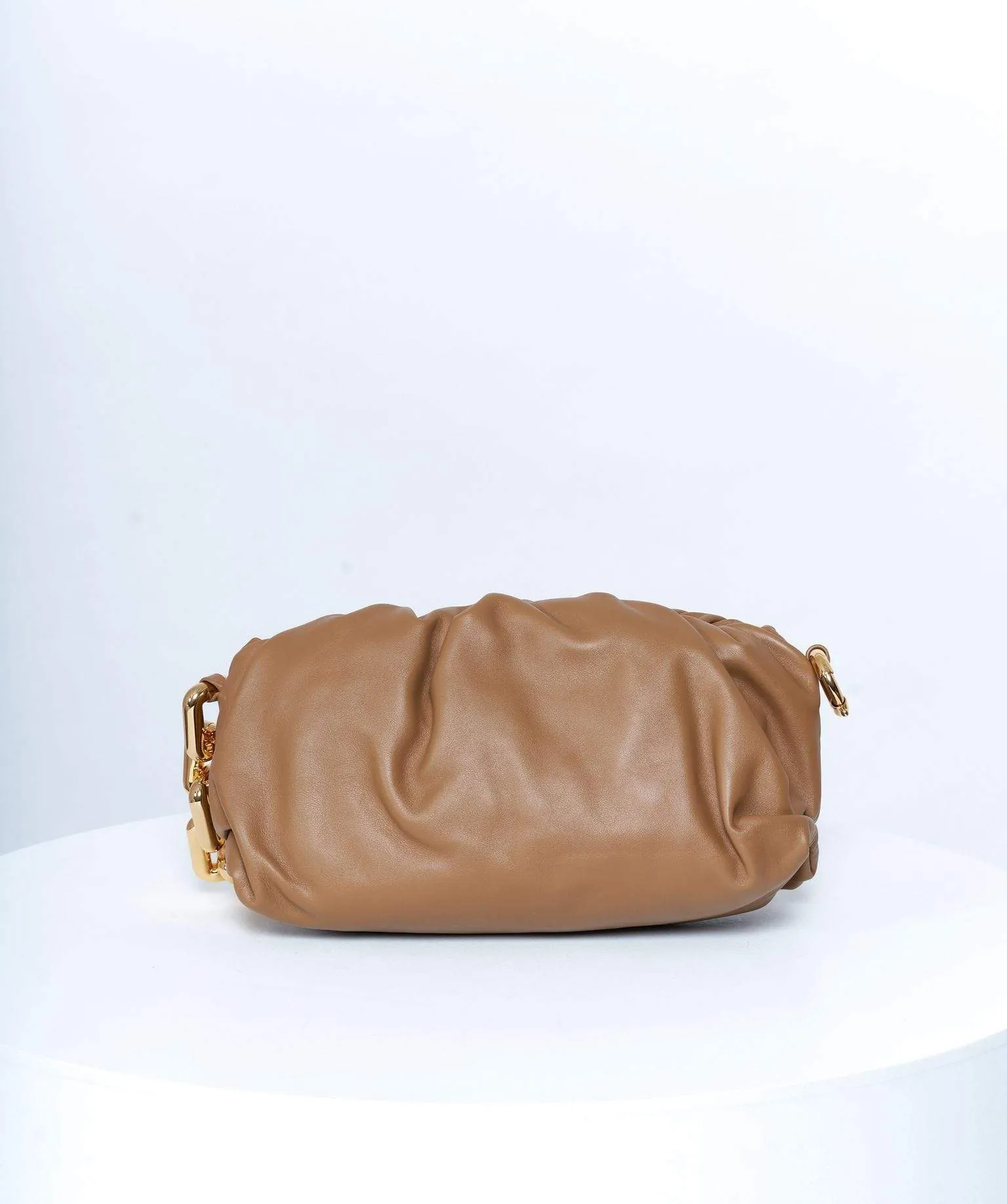 Bottega Veneta Chain Leather Pouch Bag GHW
