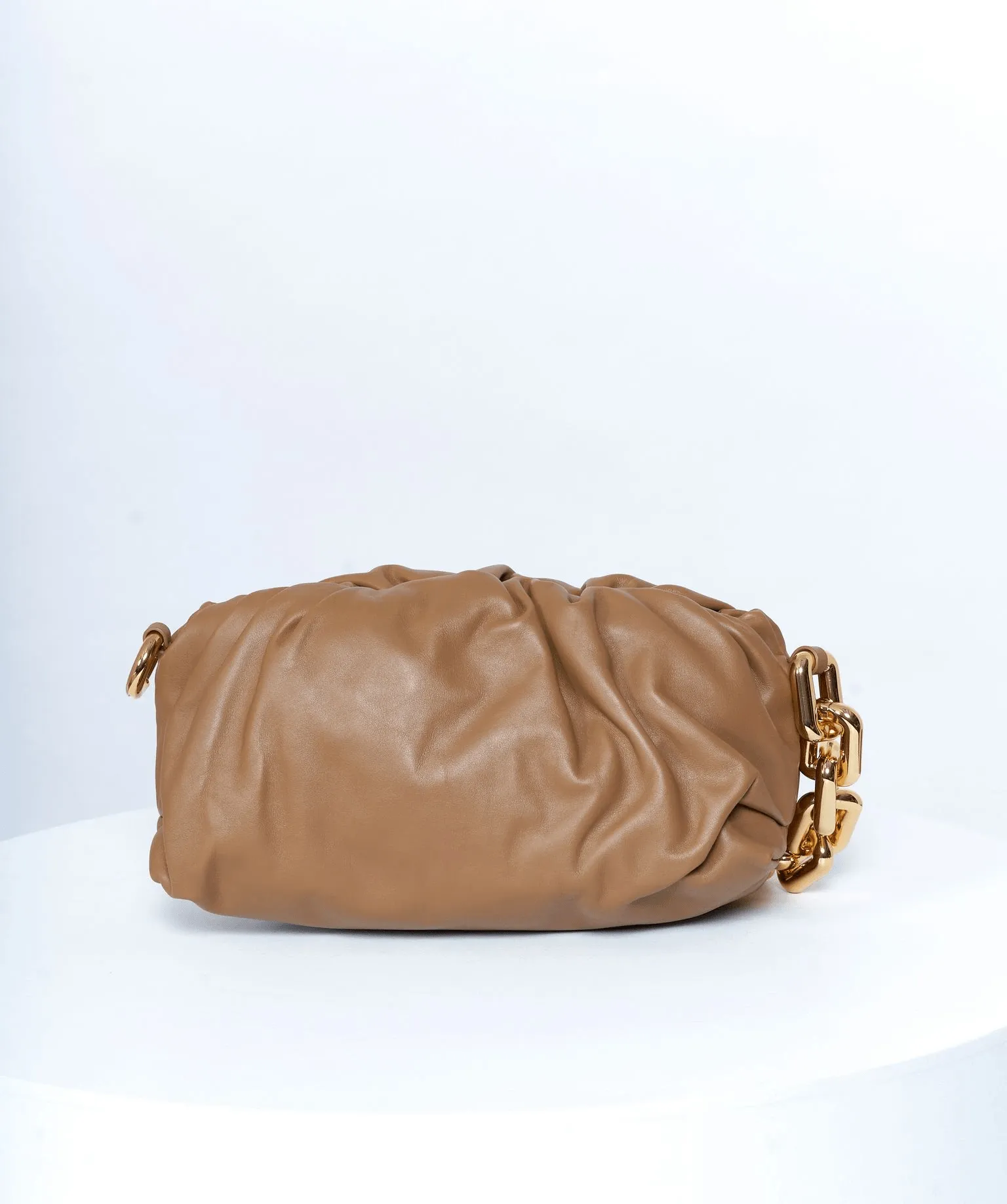 Bottega Veneta Chain Leather Pouch Bag GHW