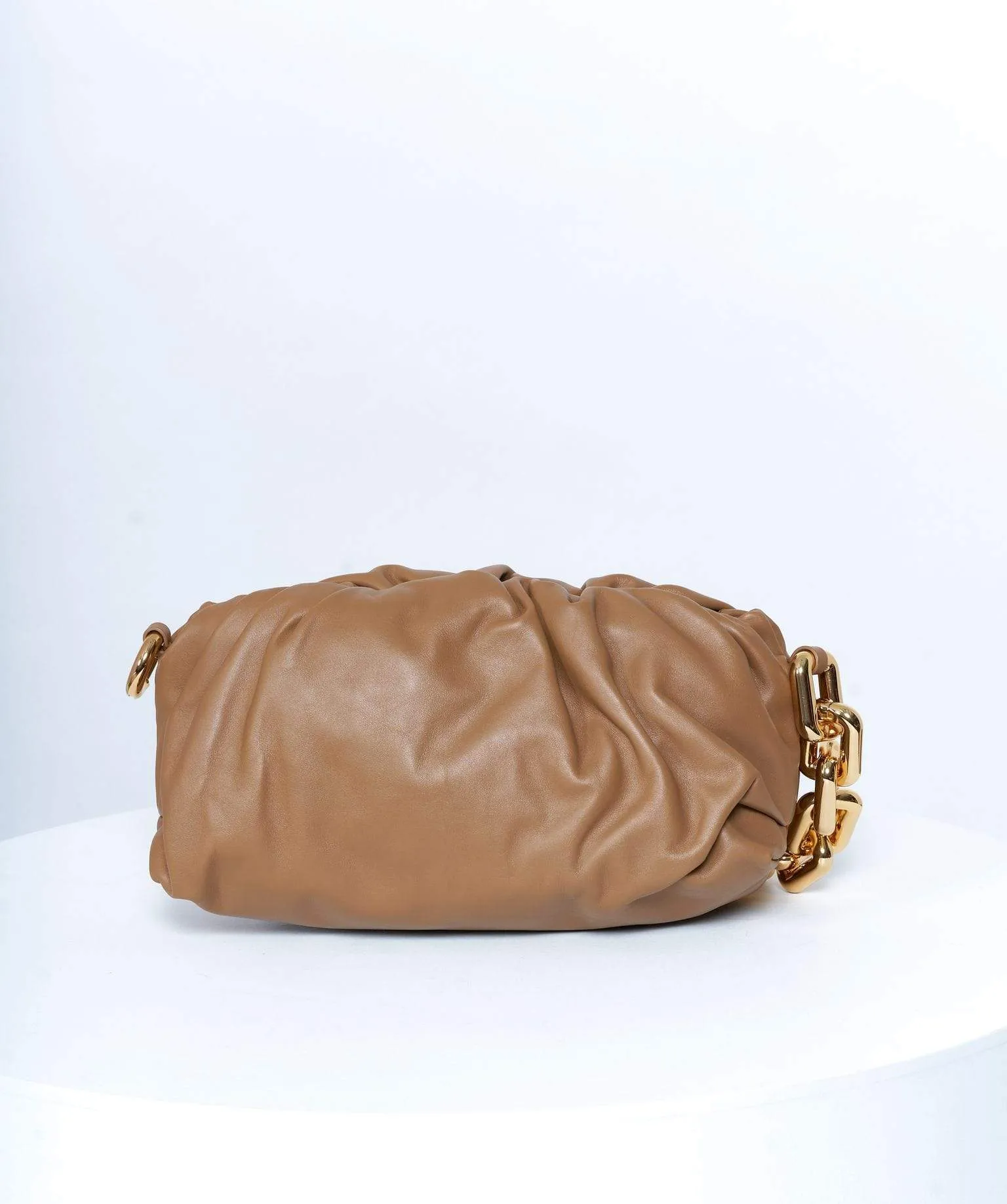 Bottega Veneta Chain Leather Pouch Bag GHW