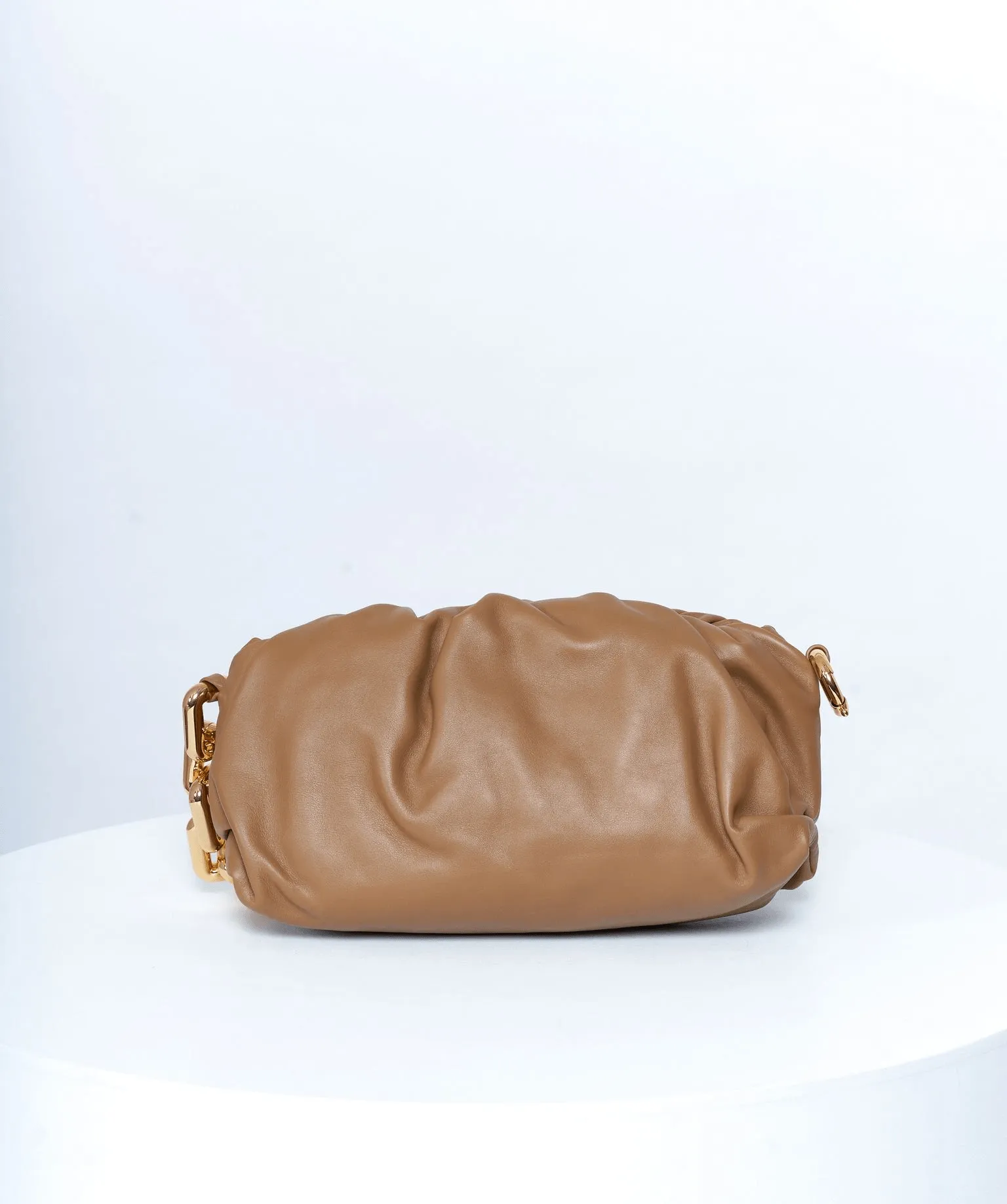 Bottega Veneta Chain Leather Pouch Bag GHW