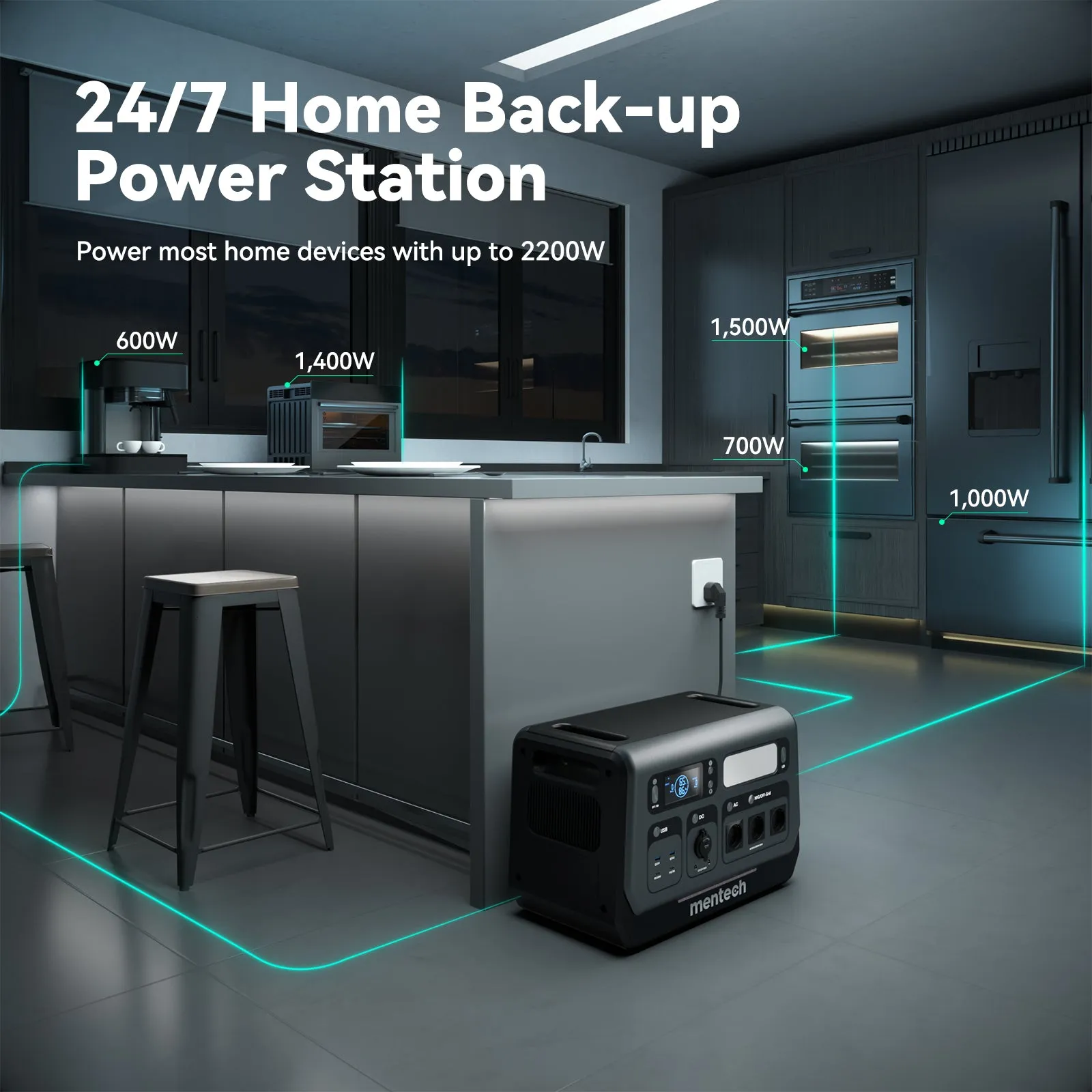 BP2200 Balcony Power Station (2200W/2048Wh)