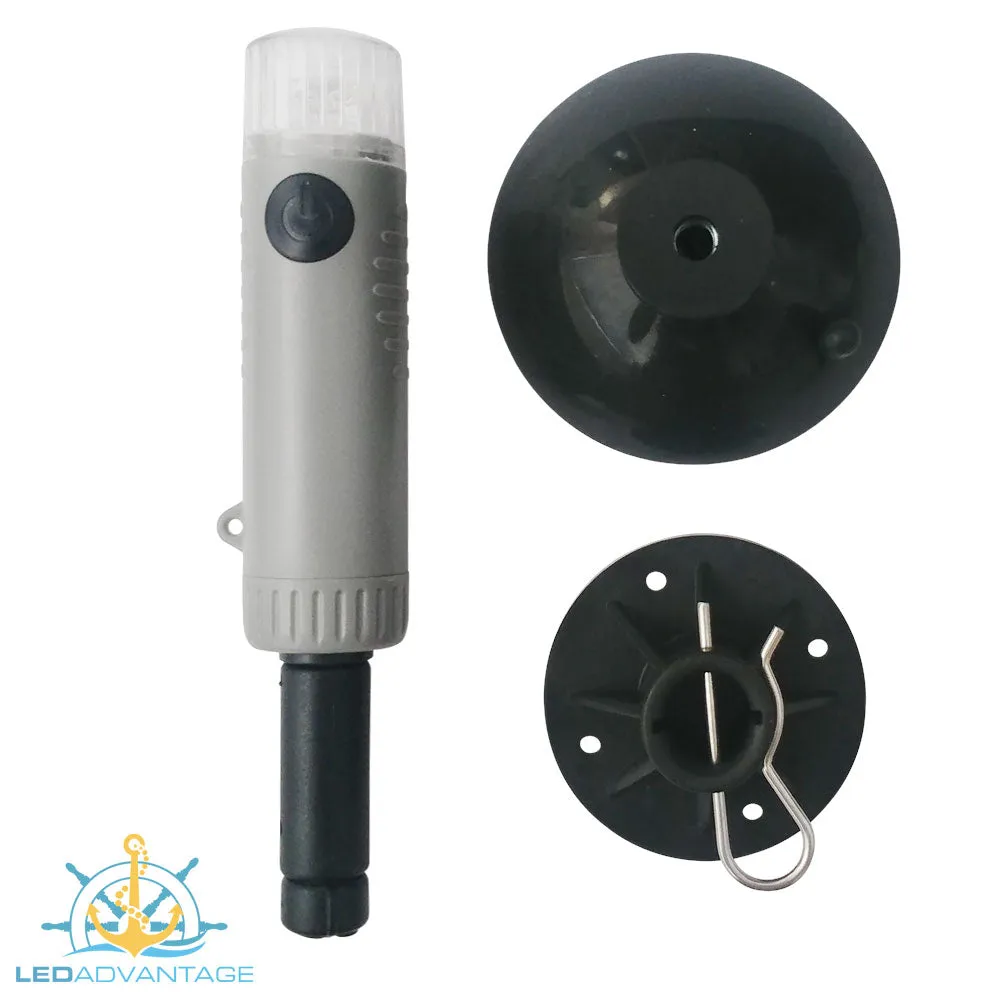 Brand New Next Generation Portable Led Stern / Anchor Light with Suction & Screw Mounts