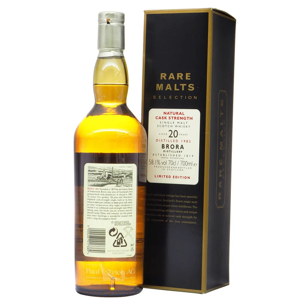 Brora 1982 20 Years Rare Malts Selections - Bottle No. 4258