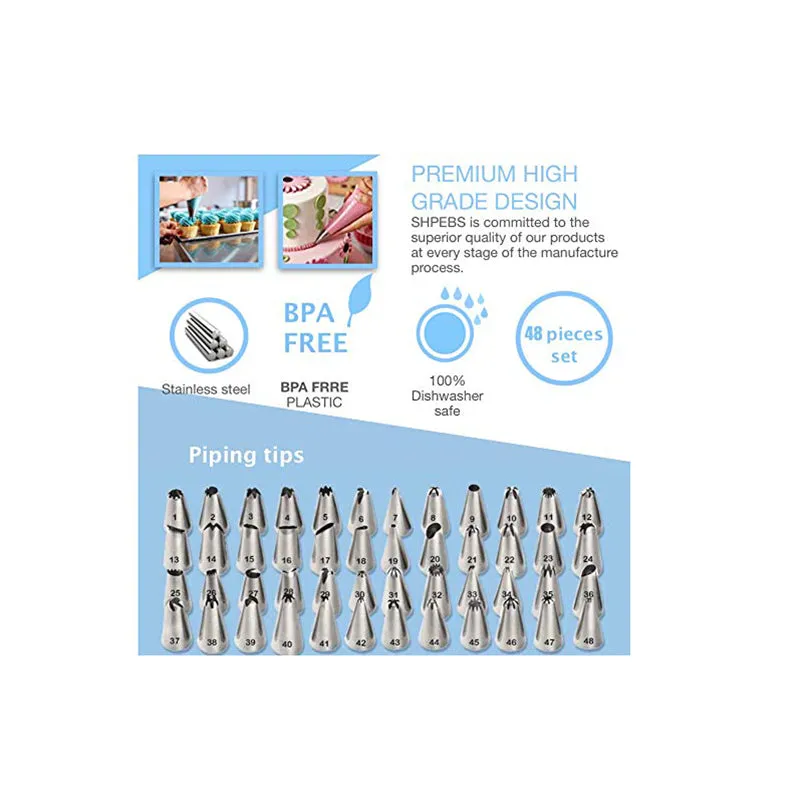 Cake Decorating Kit Supplies, Set of 108