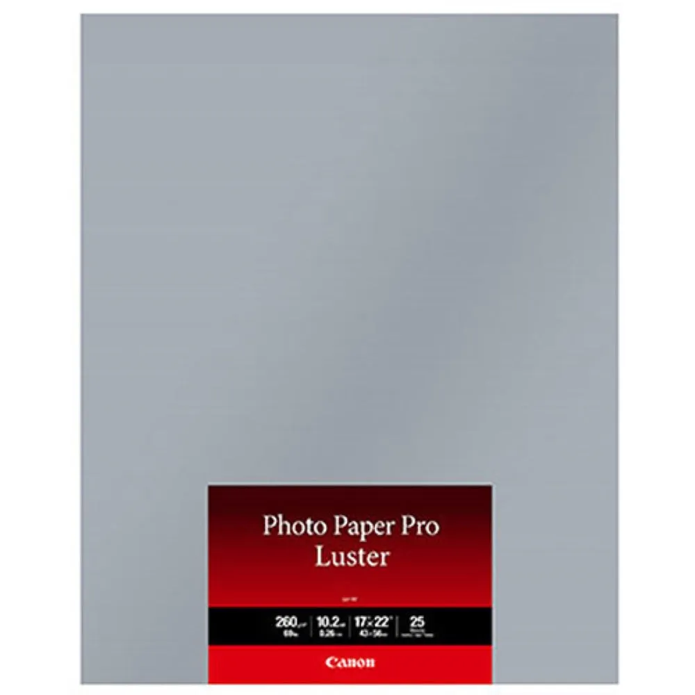 Canon LU-101 Photo Paper Pro Luster | 17 x 22", 25 Sheets