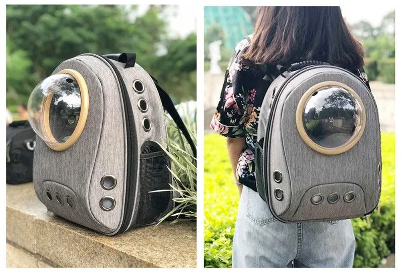 Cats Traveling Backpack Space Capsule Handbag Carrier