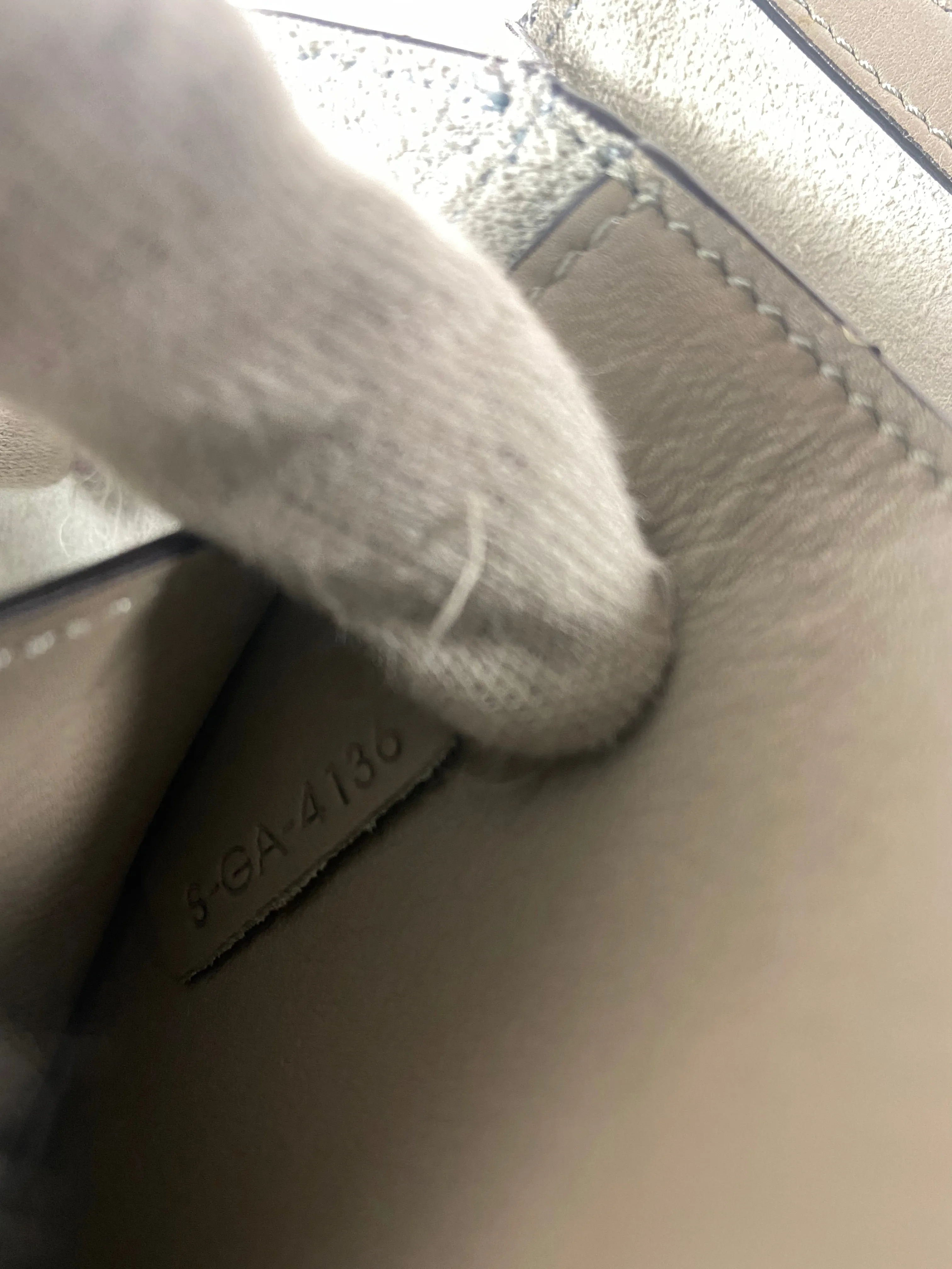 Celine Taupe Trifold Clutch Chain Bag