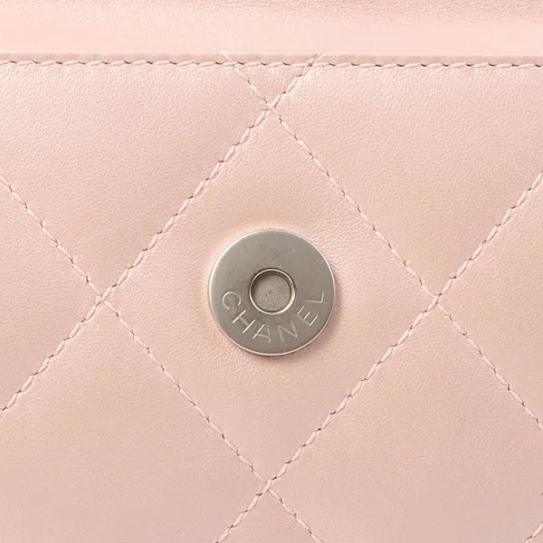 Chanel Around 2000 Made Turn-Lock Mini Top Handle Bag Pearl Pink
