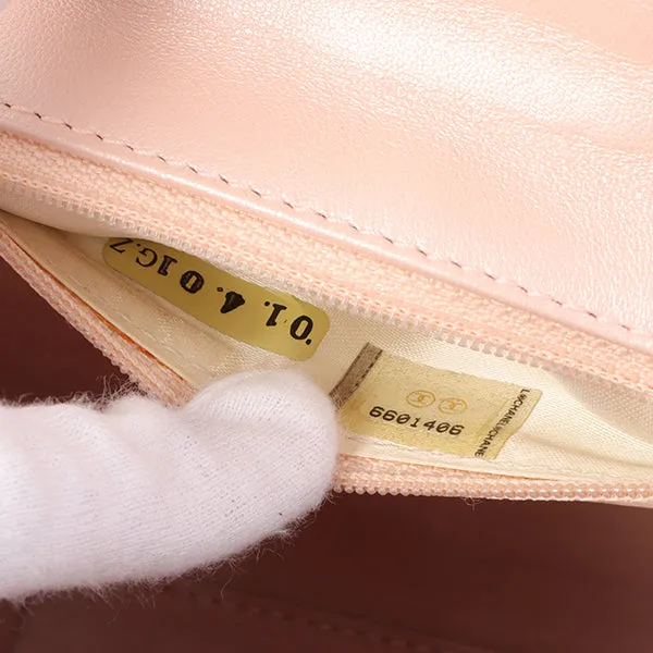Chanel Around 2000 Made Turn-Lock Mini Top Handle Bag Pearl Pink