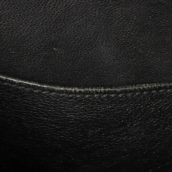 Chanel Around 2001 Made Chocolate Bar Stitch Cc Mark Plate Chain Bag Black
