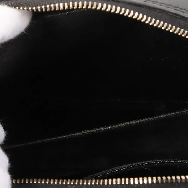 Chanel Around 2001 Made Chocolate Bar Stitch Cc Mark Plate Chain Bag Black
