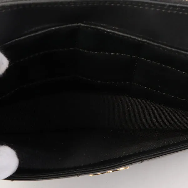 Chanel Around 2001 Made Chocolate Bar Stitch Cc Mark Plate Chain Bag Black