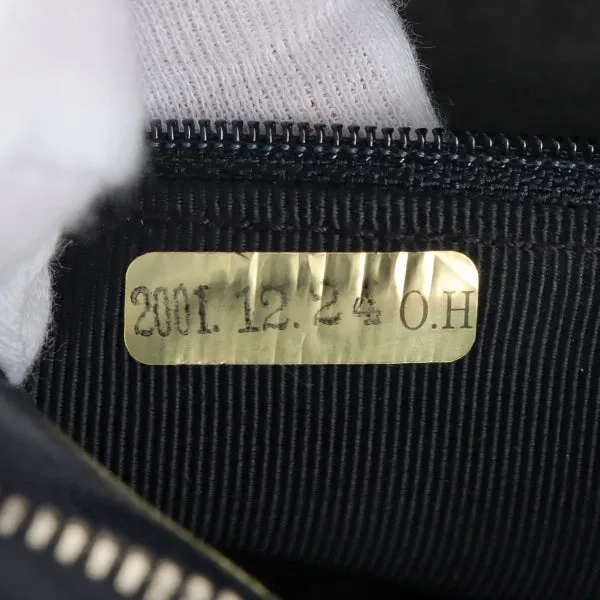Chanel Around 2001 Made Chocolate Bar Stitch Cc Mark Plate Chain Bag Dark Navy
