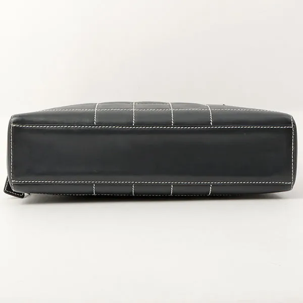 Chanel Around 2001 Made Chocolate Bar Stitch Cc Mark Plate Chain Bag Dark Navy
