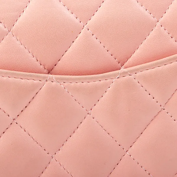 Chanel Around 2003 Made Classic Flap Chain Bag Mini Pink