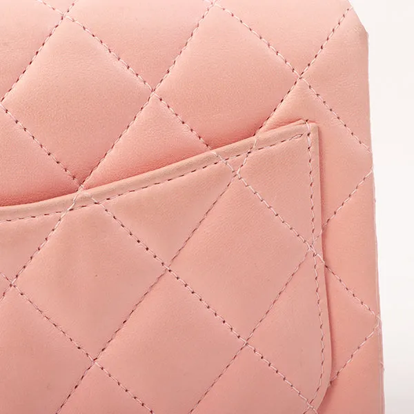 Chanel Around 2003 Made Classic Flap Chain Bag Mini Pink