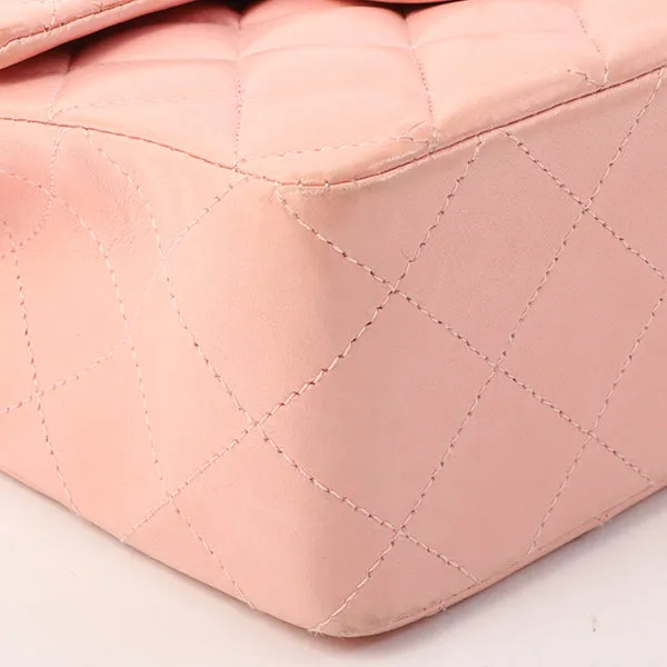 Chanel Around 2003 Made Classic Flap Chain Bag Mini Pink
