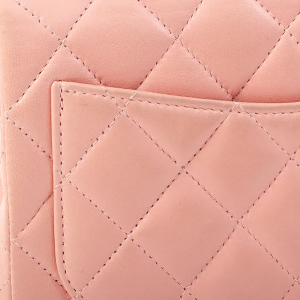 Chanel Around 2003 Made Classic Flap Chain Bag Mini Pink