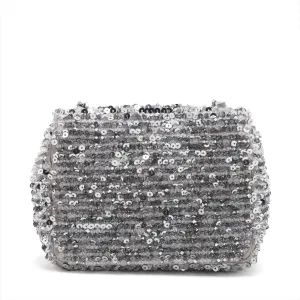 CHANEL COCOMARK SPANCOL X BEAS X LEADER SINGLE FLAP SINGLE CHAIN BAG SILVER SILVER GOLD TOOL AS4269  BIG TOOL SHOP