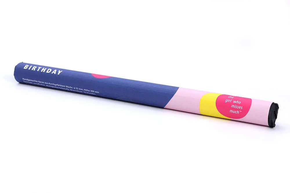 Colourful Geometric Birthday Candle