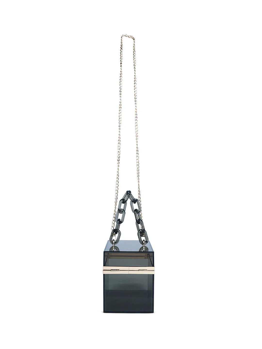 Cuboid Clear Box Clutch Bag
