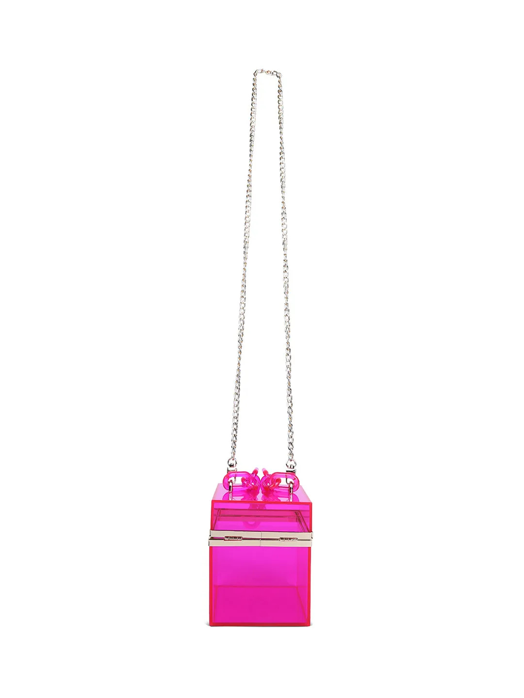 Cuboid Clear Box Clutch Bag