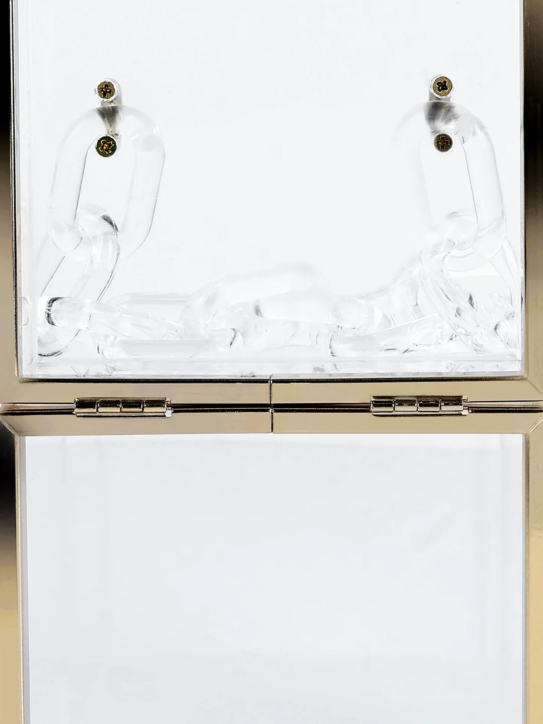 Cuboid Clear Box Clutch Bag