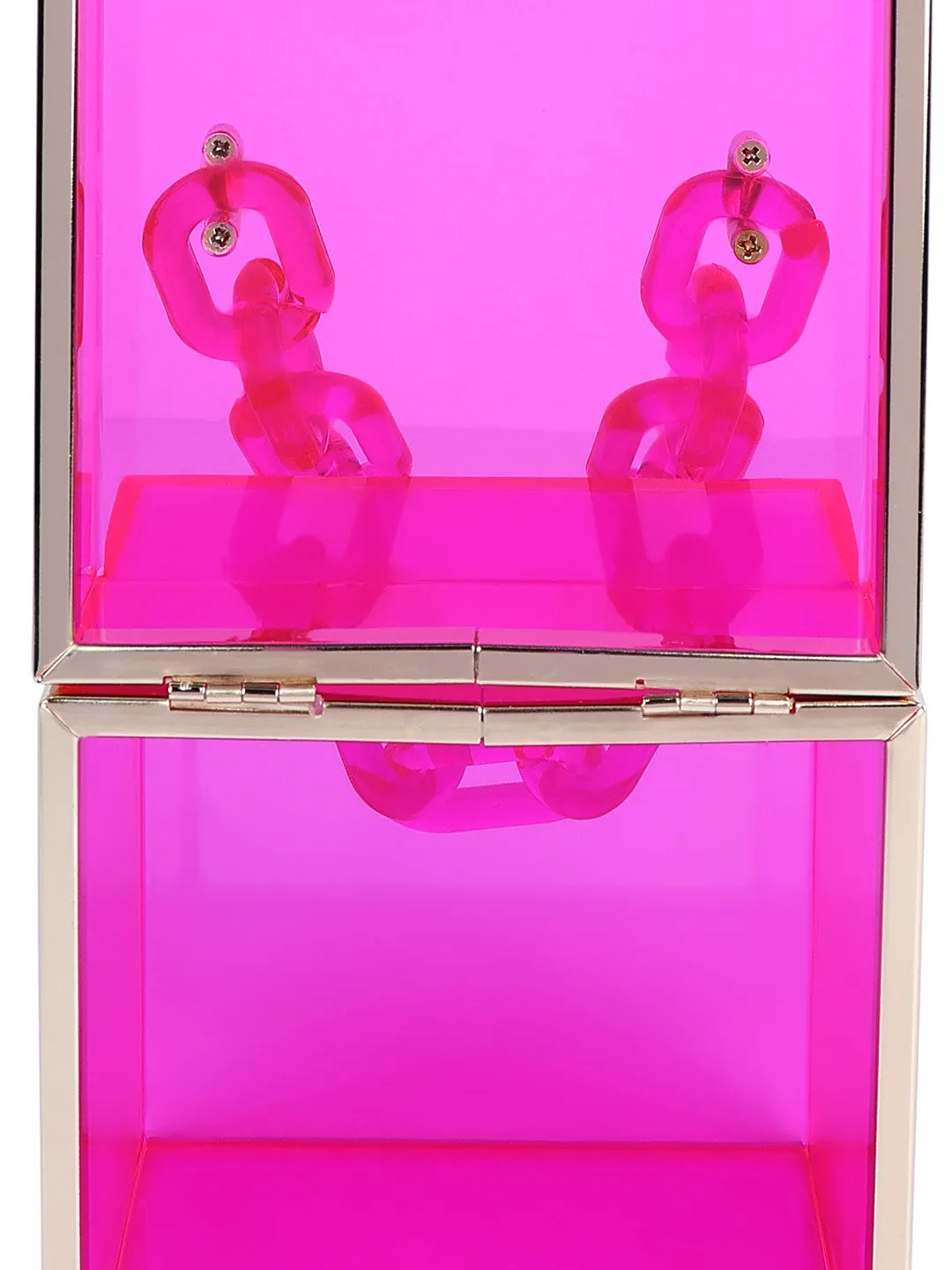 Cuboid Clear Box Clutch Bag